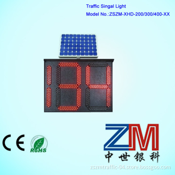 High Brightness LED Digital Countdown Timer / Traffic Countdown Meter with Solar Panels
